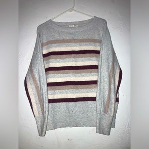 Coffee colored striped sweater